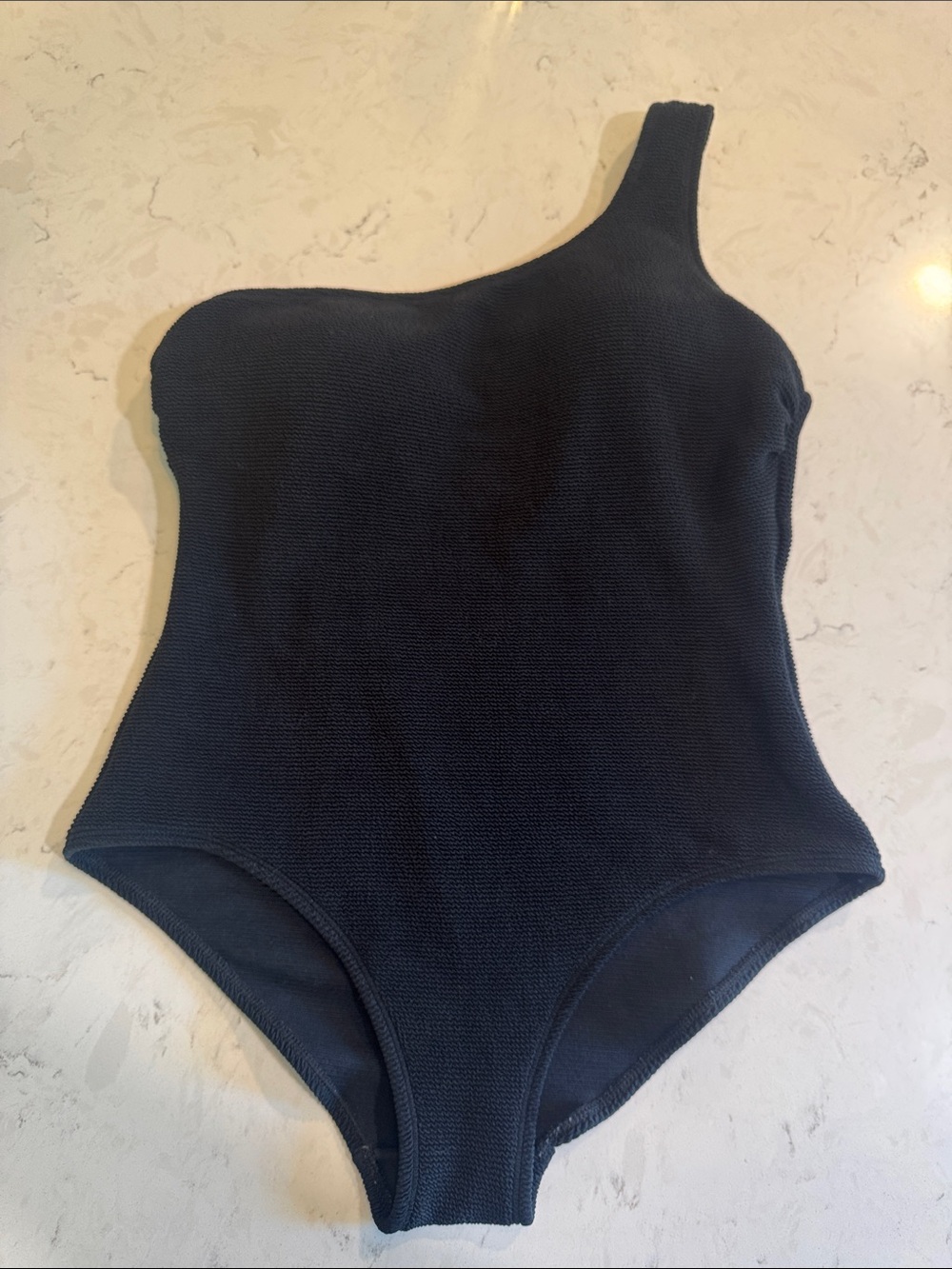 Serra One-Shoulder One-Piece Swimsuit - Navy